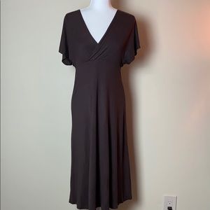 V-Neck Midi Dress